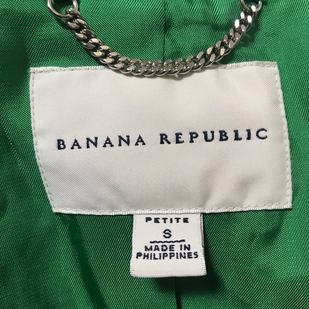 Banana Republic Green Jacket Petite Size S - Picture 7 of 8
